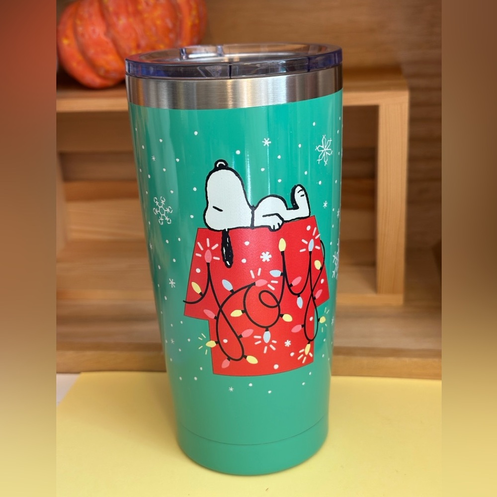 Peanuts Snoopy Dog House Christmas Tumbler 22oz